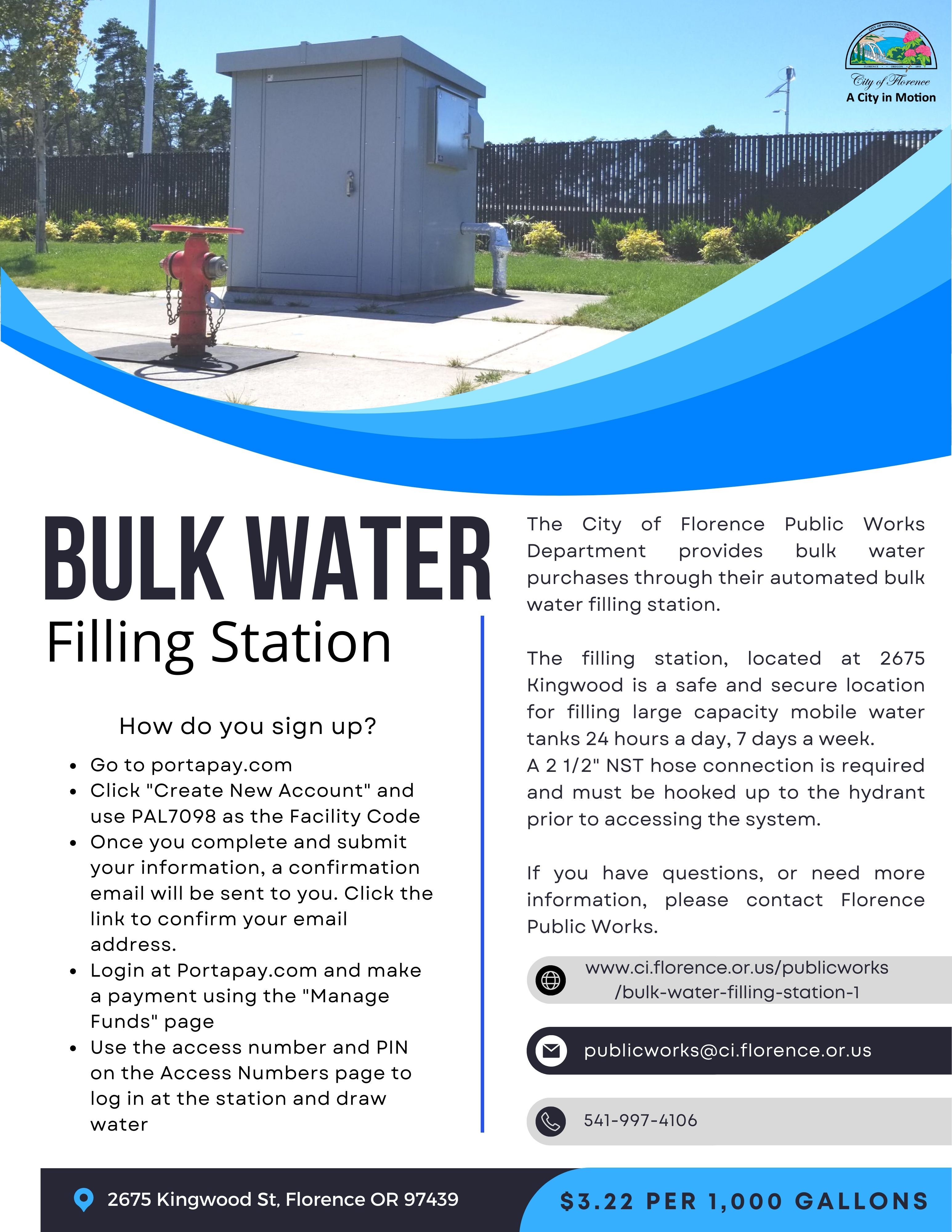 Bulk Water Filling Station