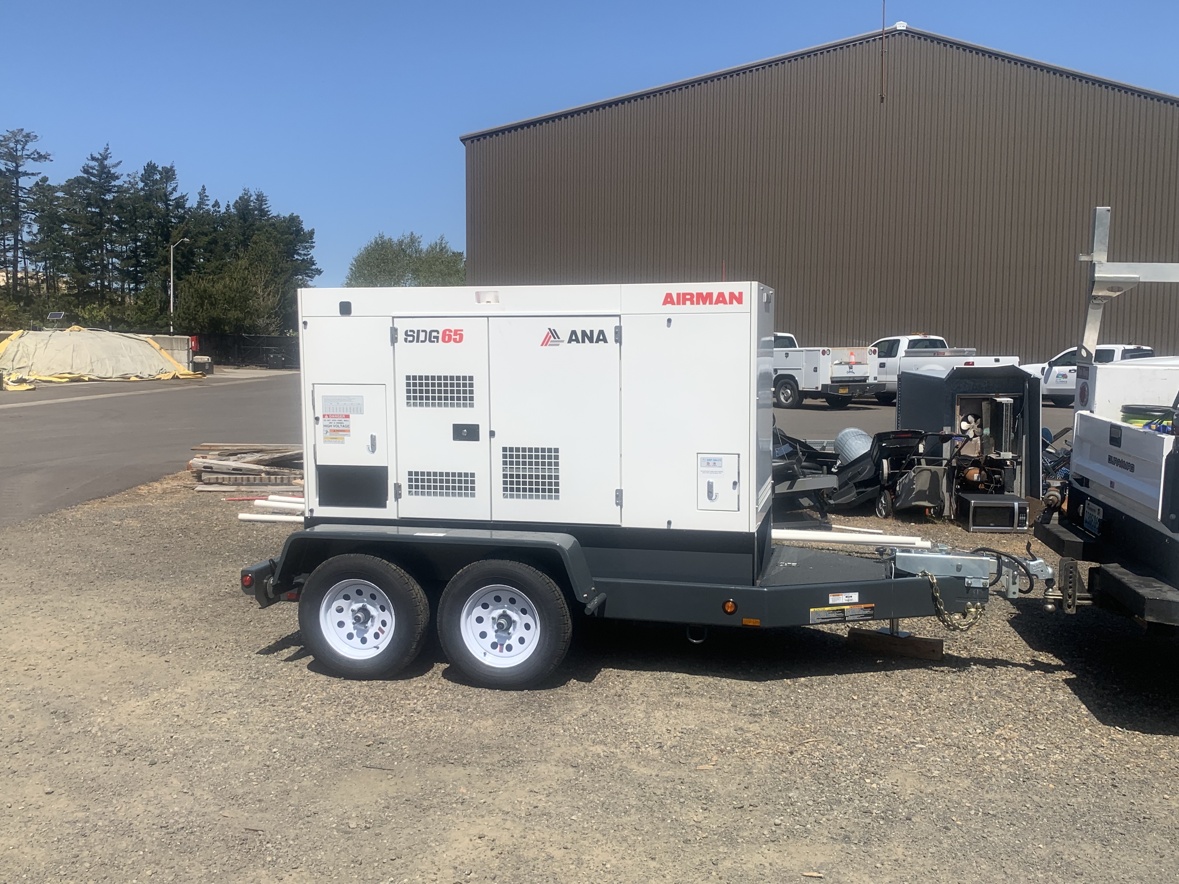 Generator on Trailer