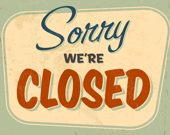 Closed Sign