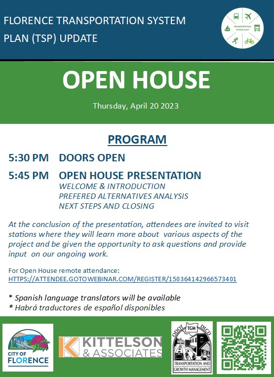 Open House #3 Flyer/Program Image with QR Code