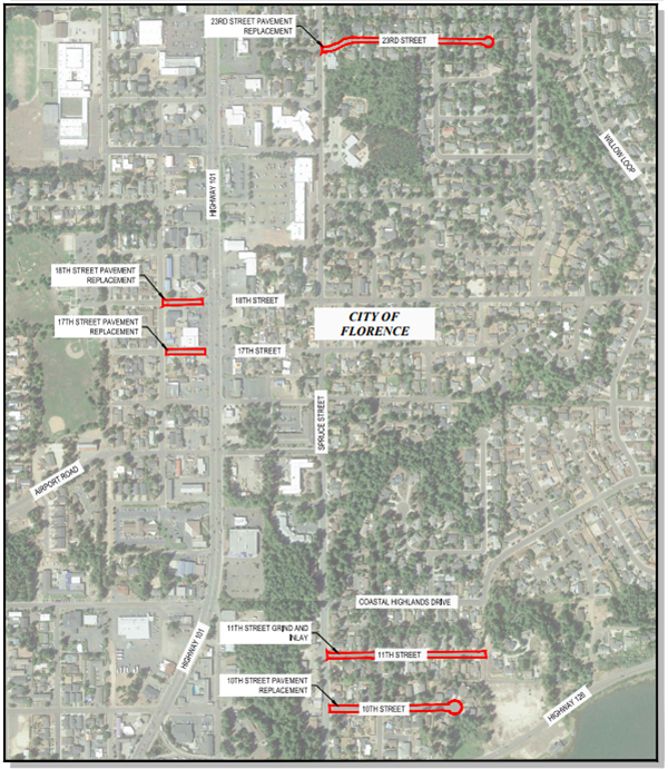 Road Rehabilitation Project Locations