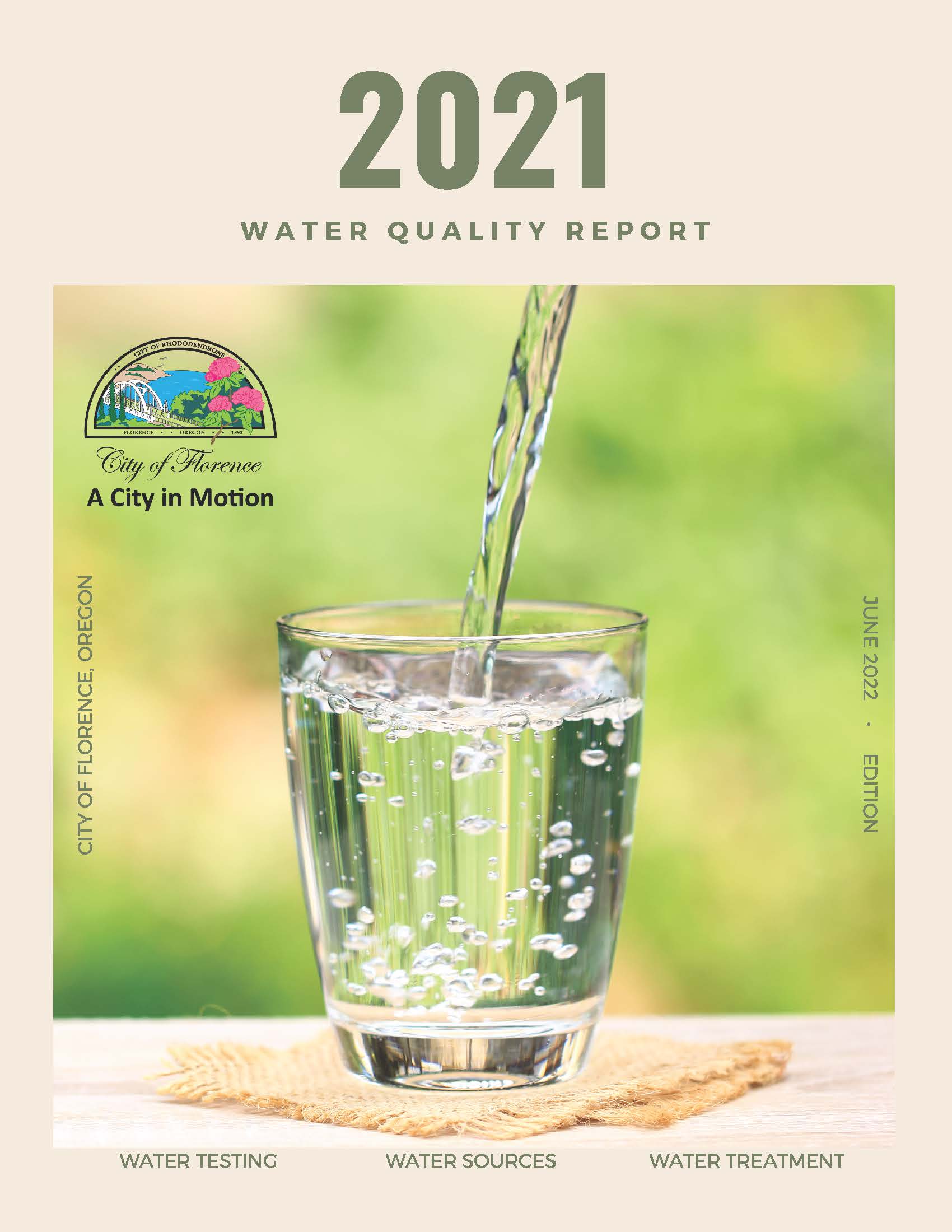 2021 Water Quality Report Cover Page