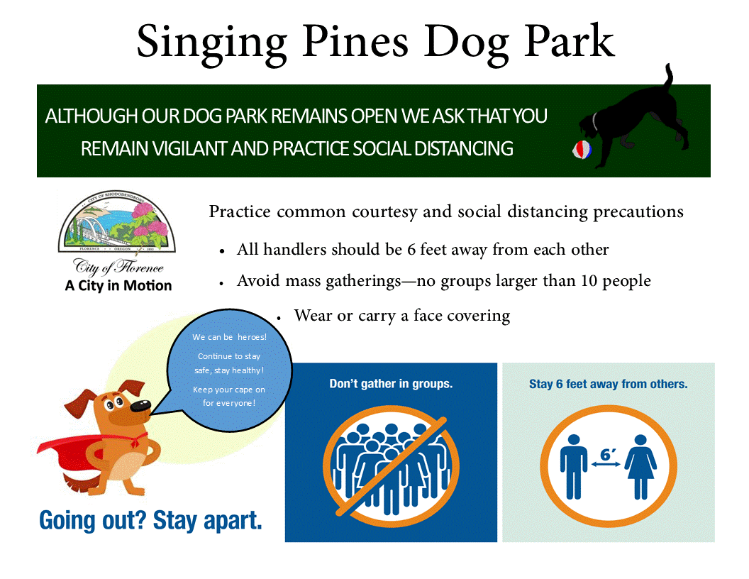 Social Distancing Guidelines for Use of Dog Park