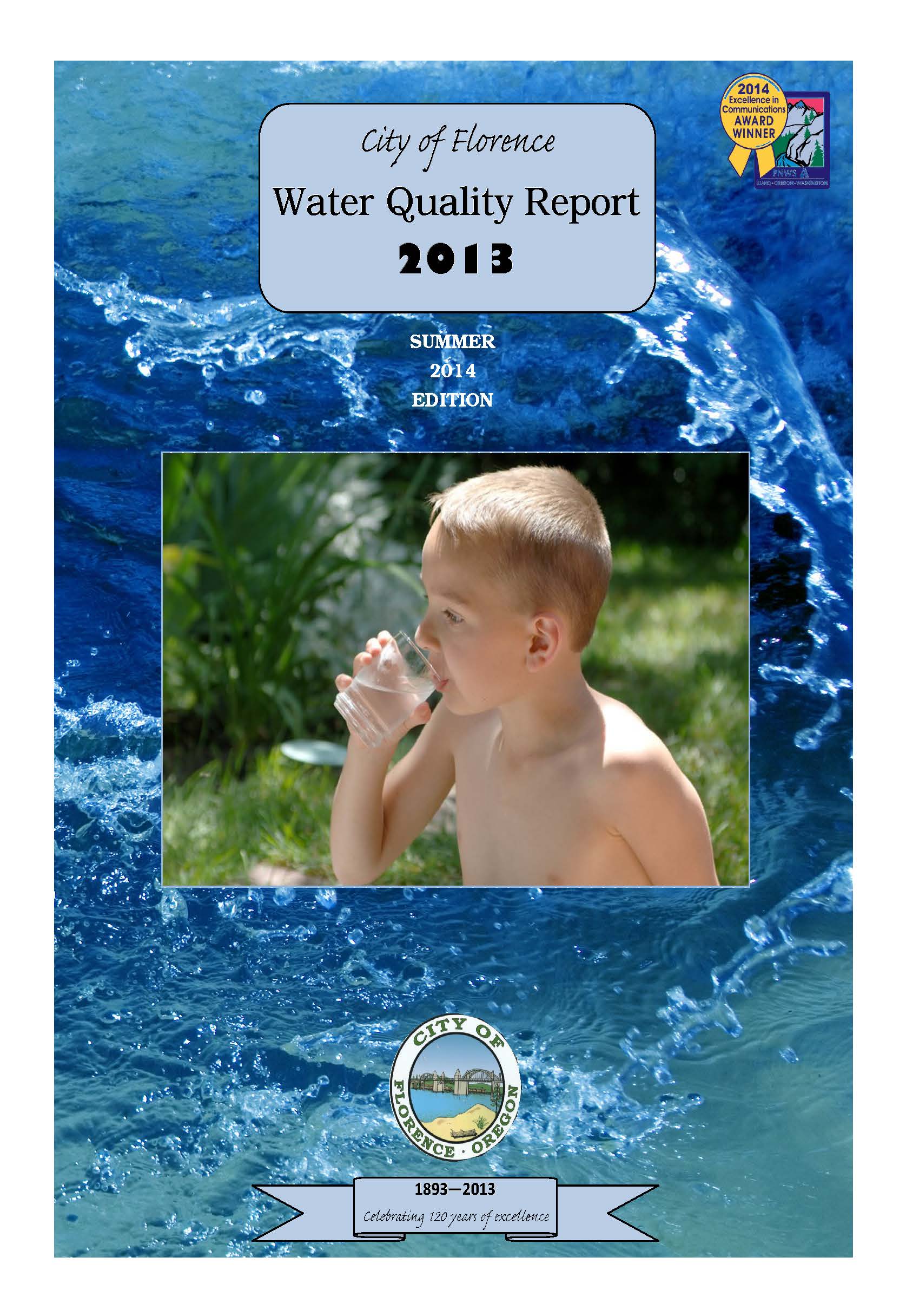City of Florence Oregon 2013 Water Quality Report
