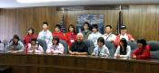 Mayor Brubaker with the 2004 Japanese Delegation. 