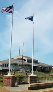 Flags at Veterans' Memorial Park